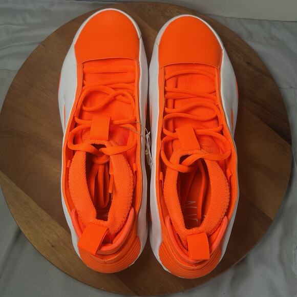 Adidas Harden Vol. 8 White Orange Basketball Rare Samples JP5446 Men’s Size 10 - Picture 6 of 9